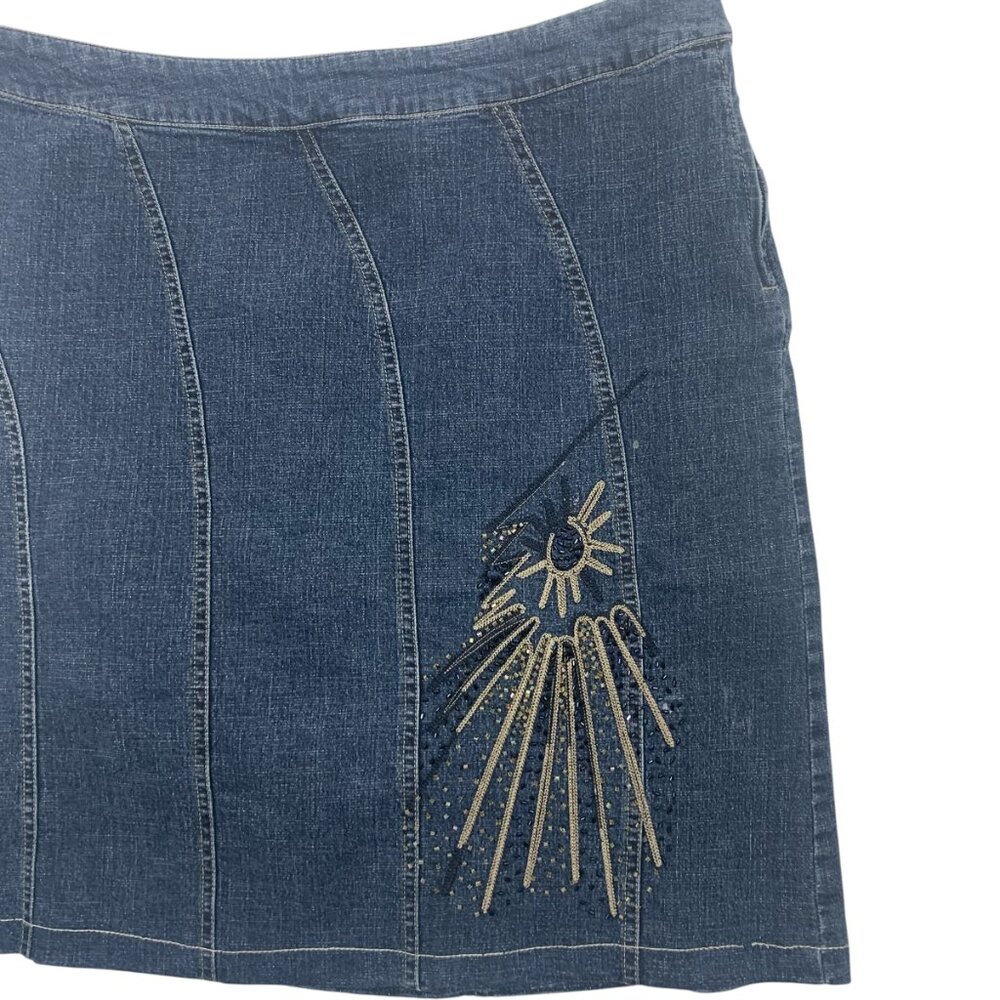 point zero  mini  denim skirt size 11 - Picture 14 of 16